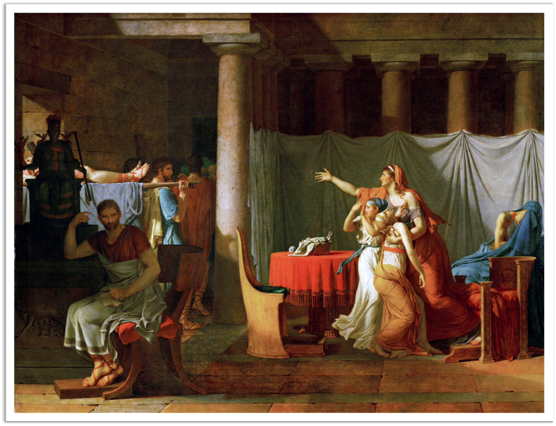 Jacques Louis David The Lictors Bring to Brutus the Bodies of His Sons