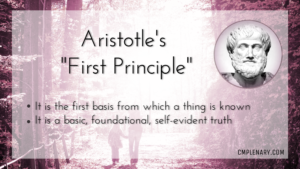 Aristotle's first principle