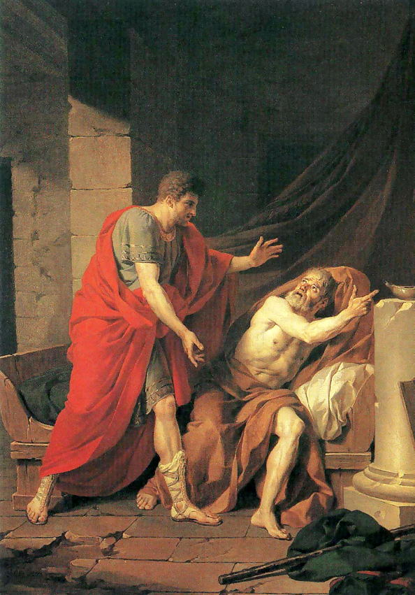 The Friendship of Pericles for Anaxagoras by Jean-Charles Nicaise Perrin