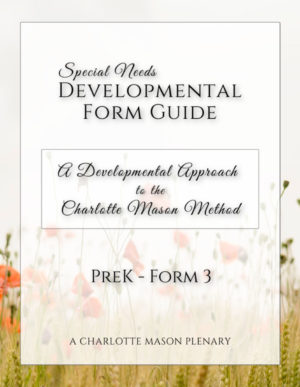 Charlotte Mason Special Needs Homeschooling Developmental Form Guide