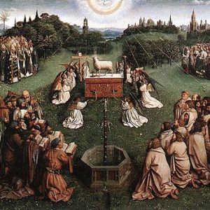 Jan van Eyck - The Ghent Altarpiece - Adoration of the Lamb