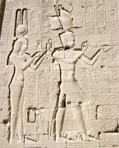 Julius Caesar in Egypt - Cleopatra and son Cesarion