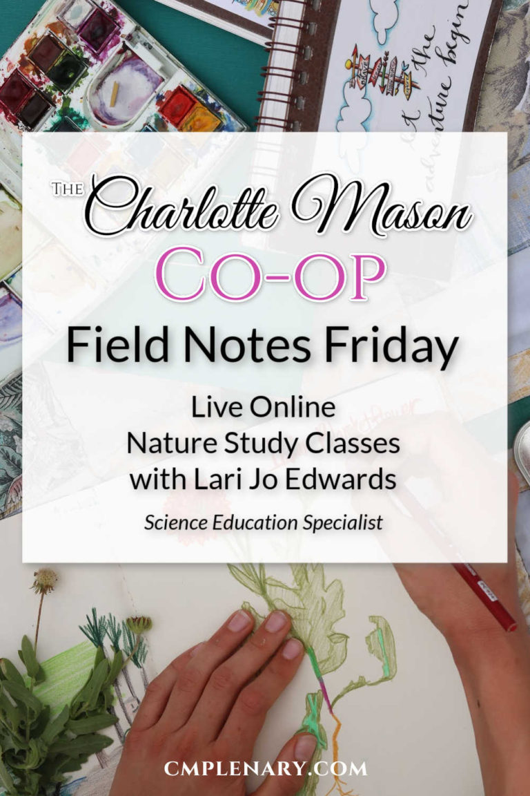 Field Notes Friday - Charlotte Mason Nature Study Classes