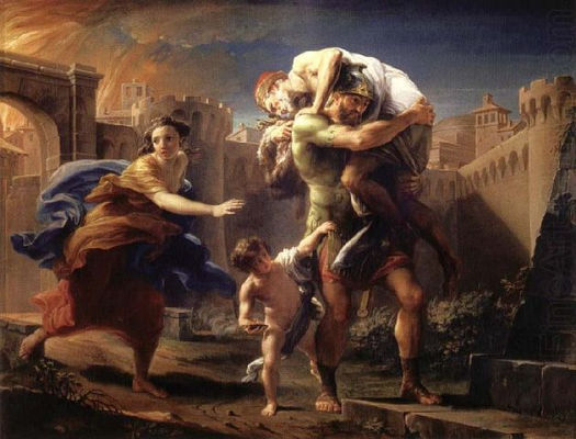 Plutarch Resources - Romulus - Batoni Pompeo, Aeneas Fleeing from Troy